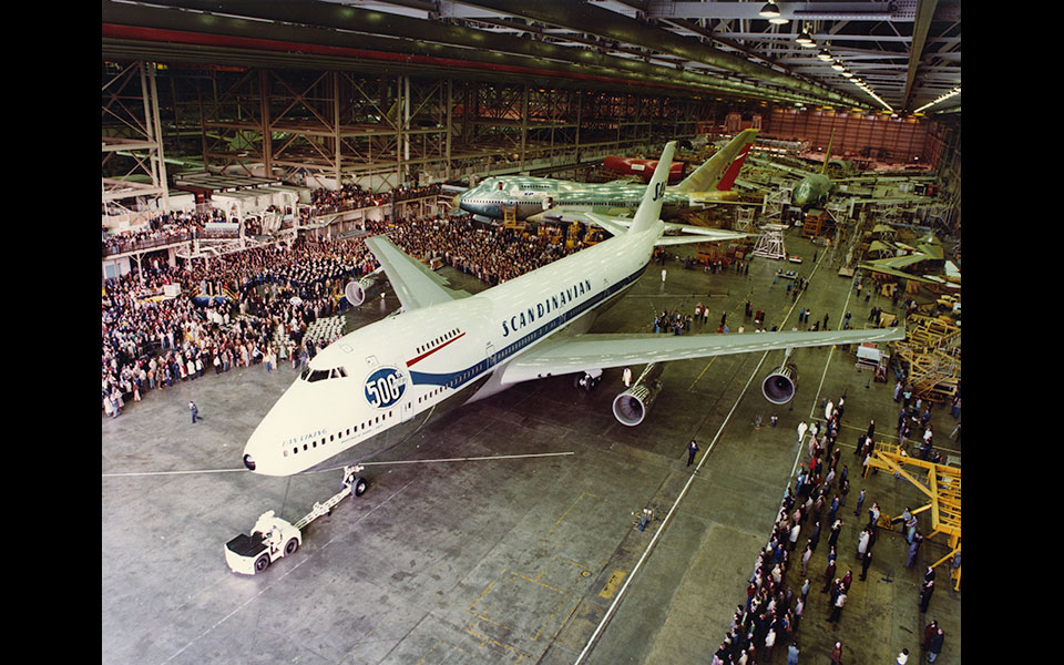 Image showing the Factory Roll Out of 500th Boeing 747
