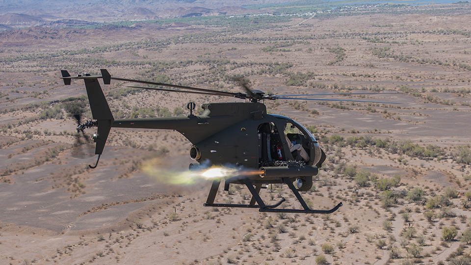 AH-6 light attack helicopter
