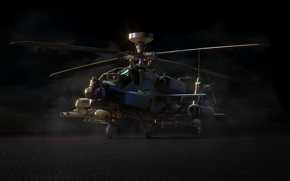 AH-64 in the dark
