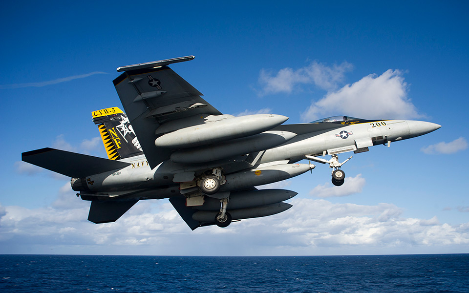 F/A-18 Super Hornet in flight