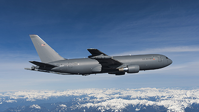 Boeing Flight Test & Evaluation - Boeing Field - KC-46, VH004, EMD2, F-18 initial contacts with KC-46, Pegasus