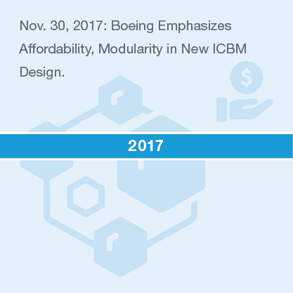 Nov. 30, 2017: Boeing Emphasizes Affordability, Modularity in New ICBM Design.