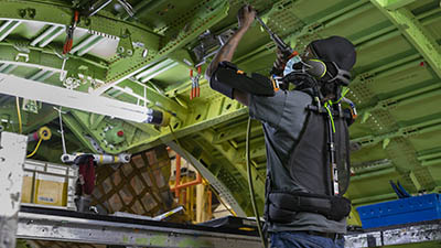 Boeing exoskeleton safety technology 767