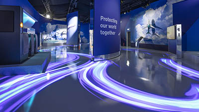 A look inside Boeing’s immersive pavilion at the Farnborough Airshow